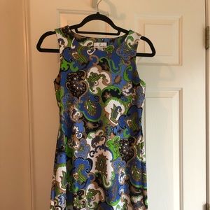Jude Connally sleeveless dress, paisley, size XS